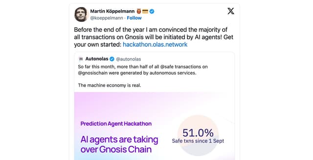 Valory - Gnosis and Safe co-founders recognize Olas AI Agents' traction